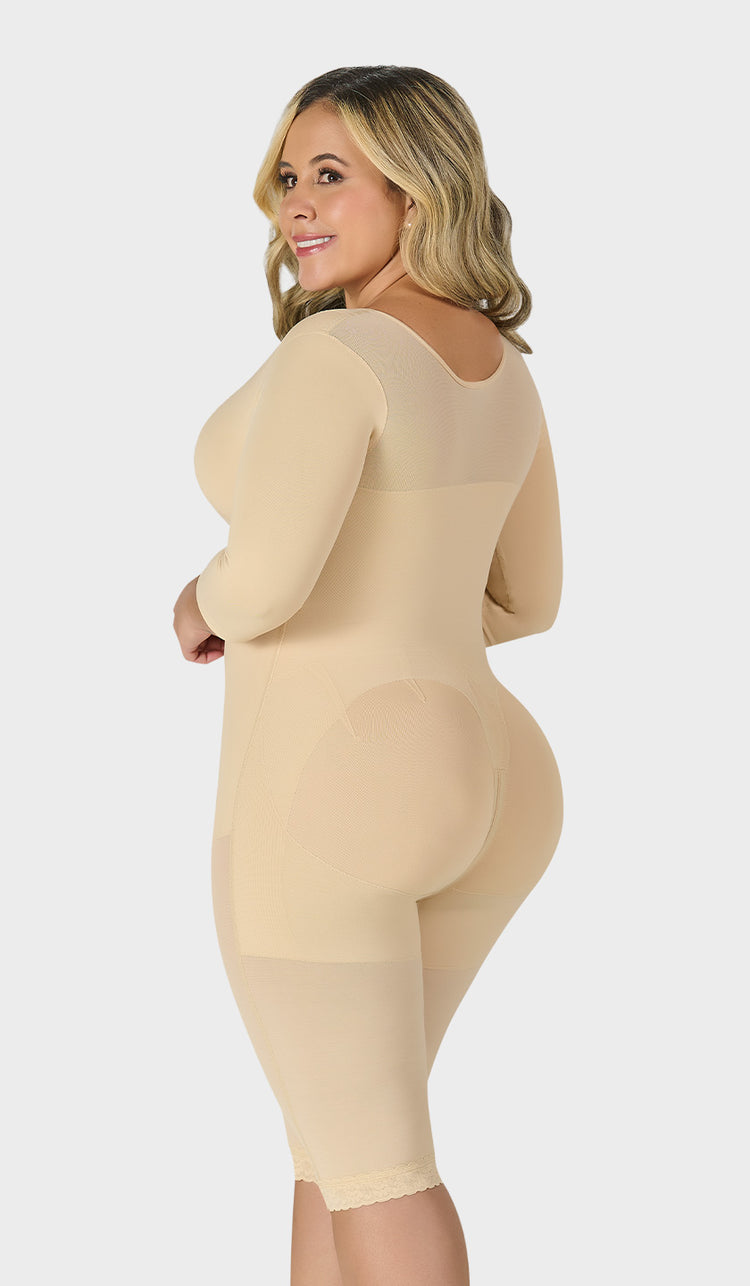 F-0161 - Faja larga con cobertura en espalda, brazos y busto