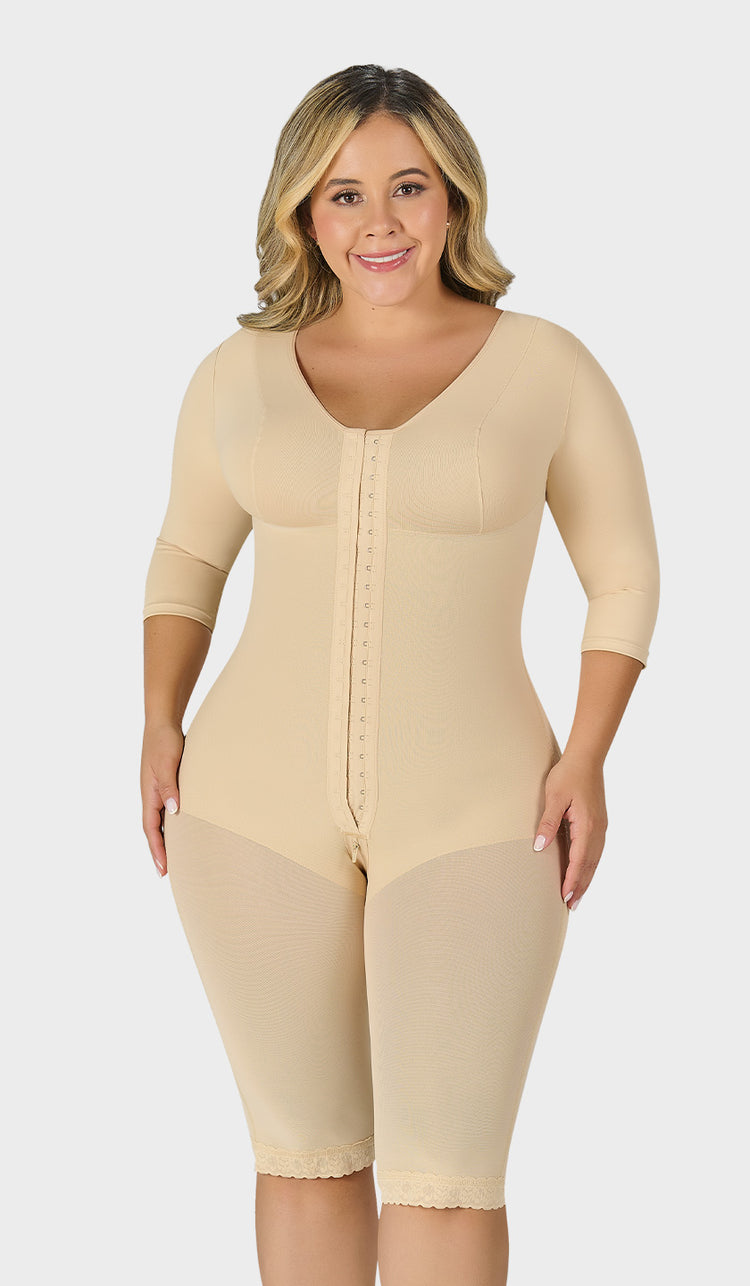 F-0161 - Faja larga con cobertura en espalda, brazos y busto
