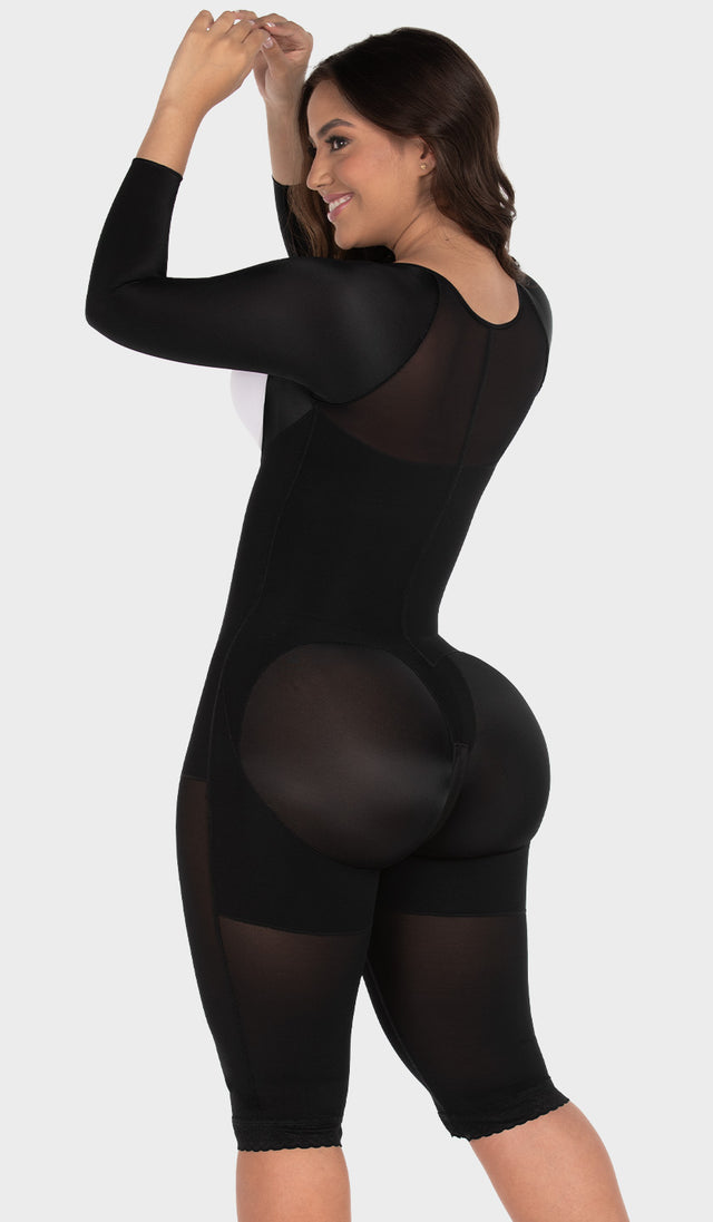 Faja tipo reloj de arena con mangas Ref. F00474 (8346911375590)