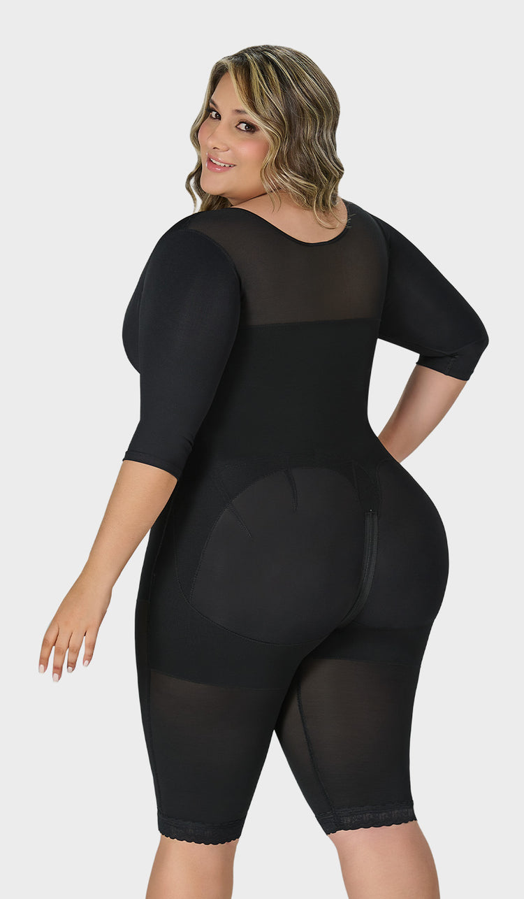 F-0161 - Faja larga con cobertura en espalda, brazos y busto
