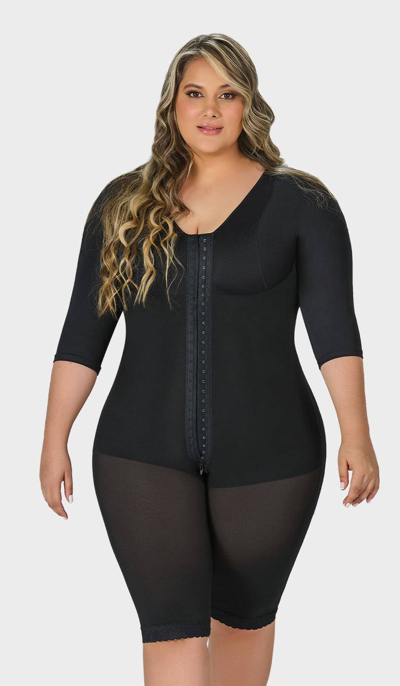 F-0161 - Faja larga con cobertura en espalda, brazos y busto