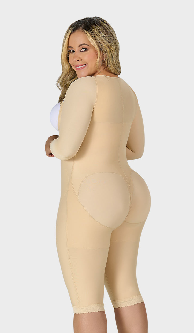 F-04474 - Faja colombiana larga con mangas ETAPA 1 Basic Line