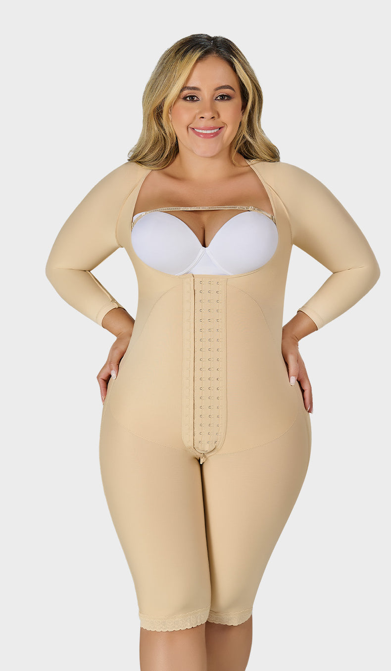 F-04474 - Faja colombiana larga con mangas ETAPA 1 Basic Line