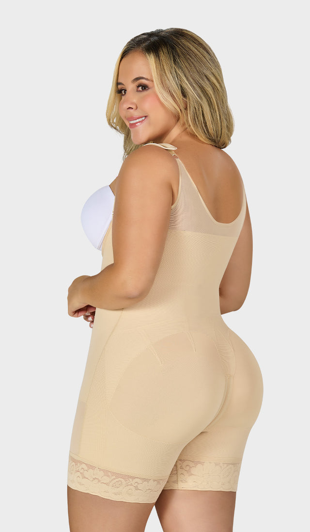 F-0768 - Faja corta moldeadora con cierre frontal
