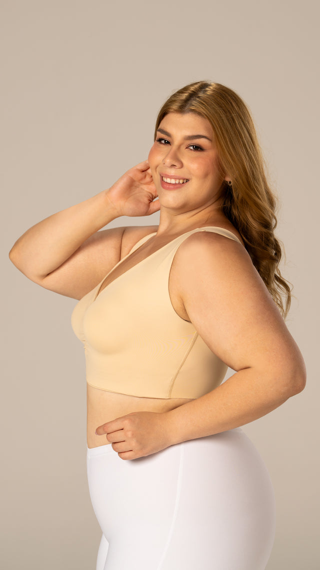 B-06006 Top de realce (Beige)