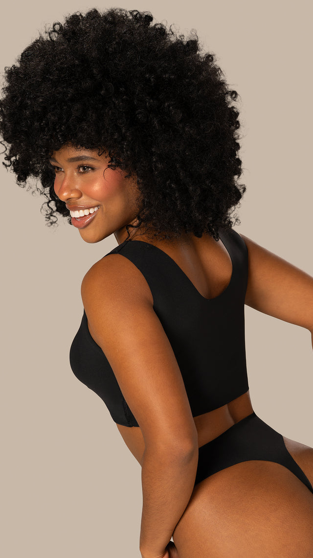 B-06006 Top de realce (Negro)