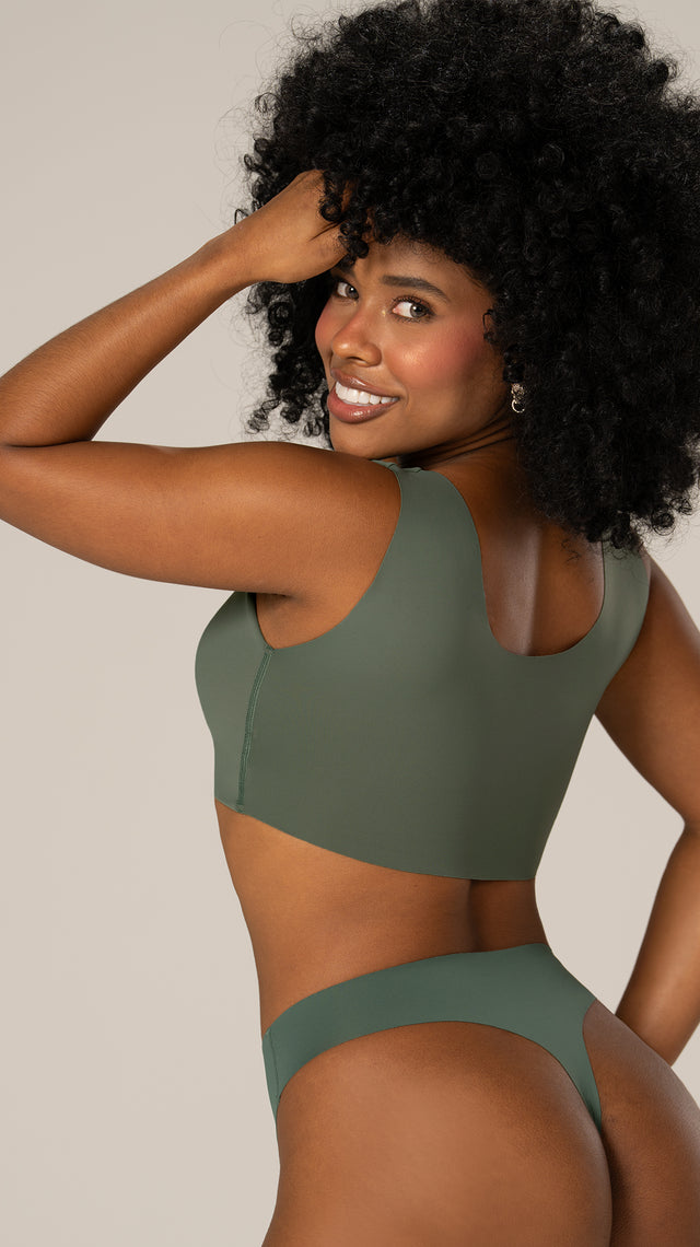 B-06006 Top de realce (Verde oliva)