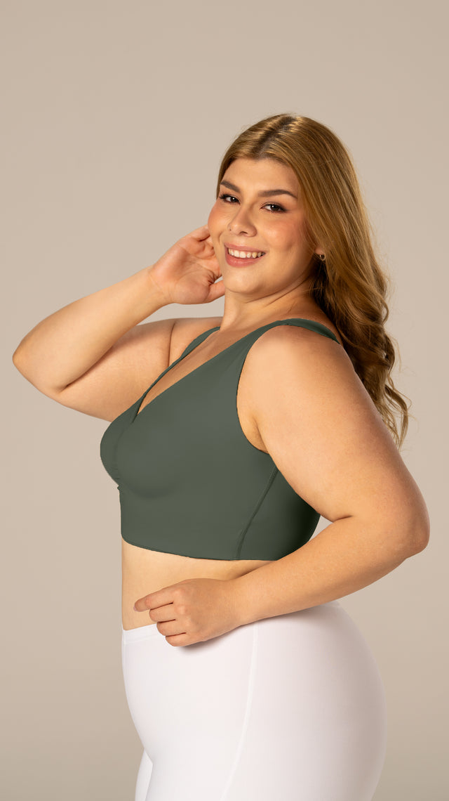 B-06006 Top de realce (Verde oliva)